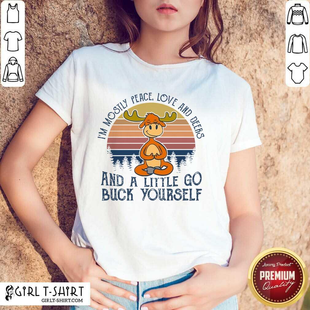 Wonderful Reindeer Deers And A little Go Buck Yourself Shirt