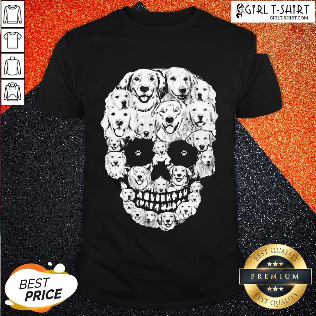 World Golden Retriever Skull Shirt