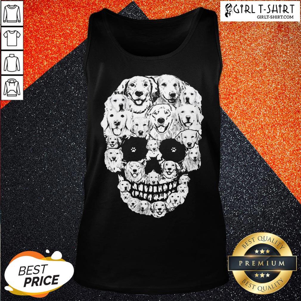 World Golden Retriever Skull Shirt