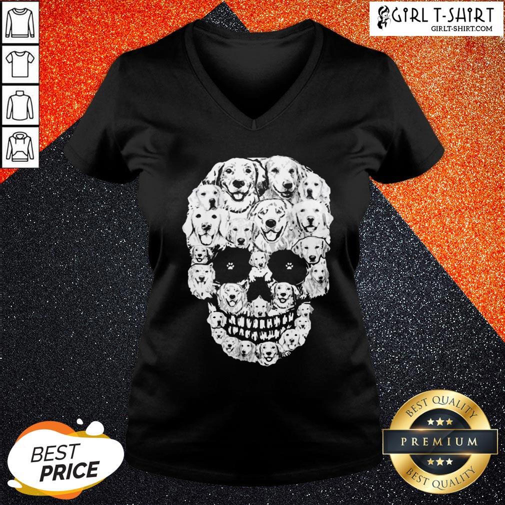 World Golden Retriever Skull Shirt