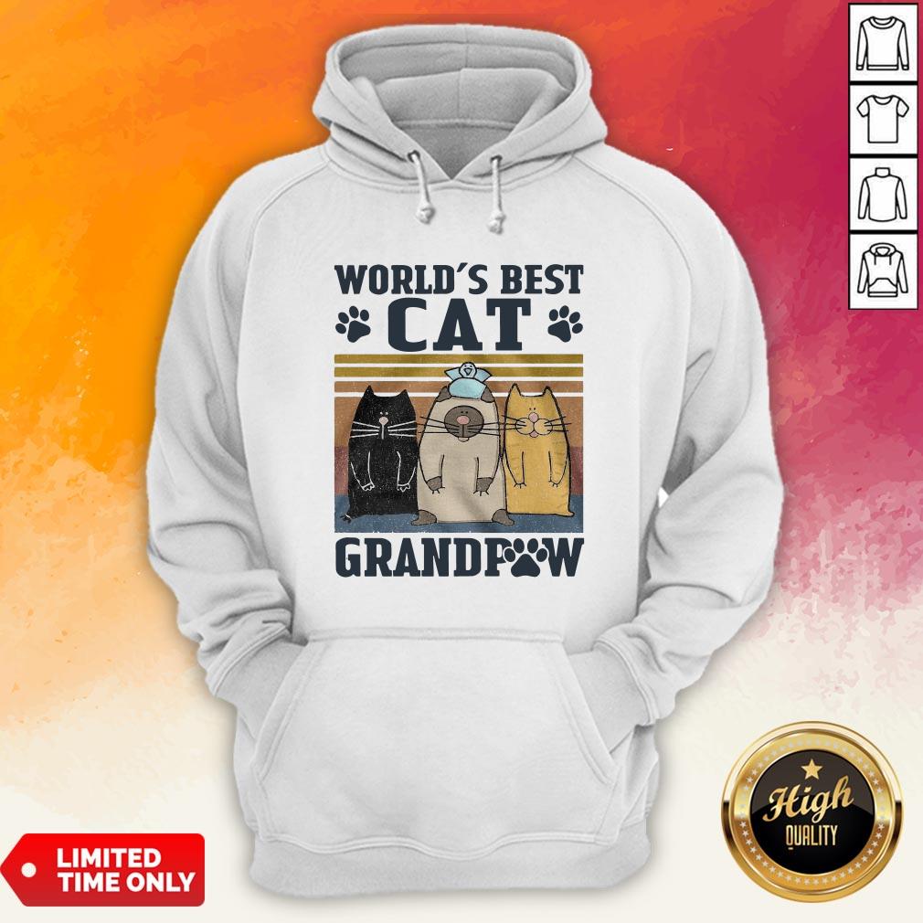 Worlds Best Cat Grandpaw Vintage Shirt