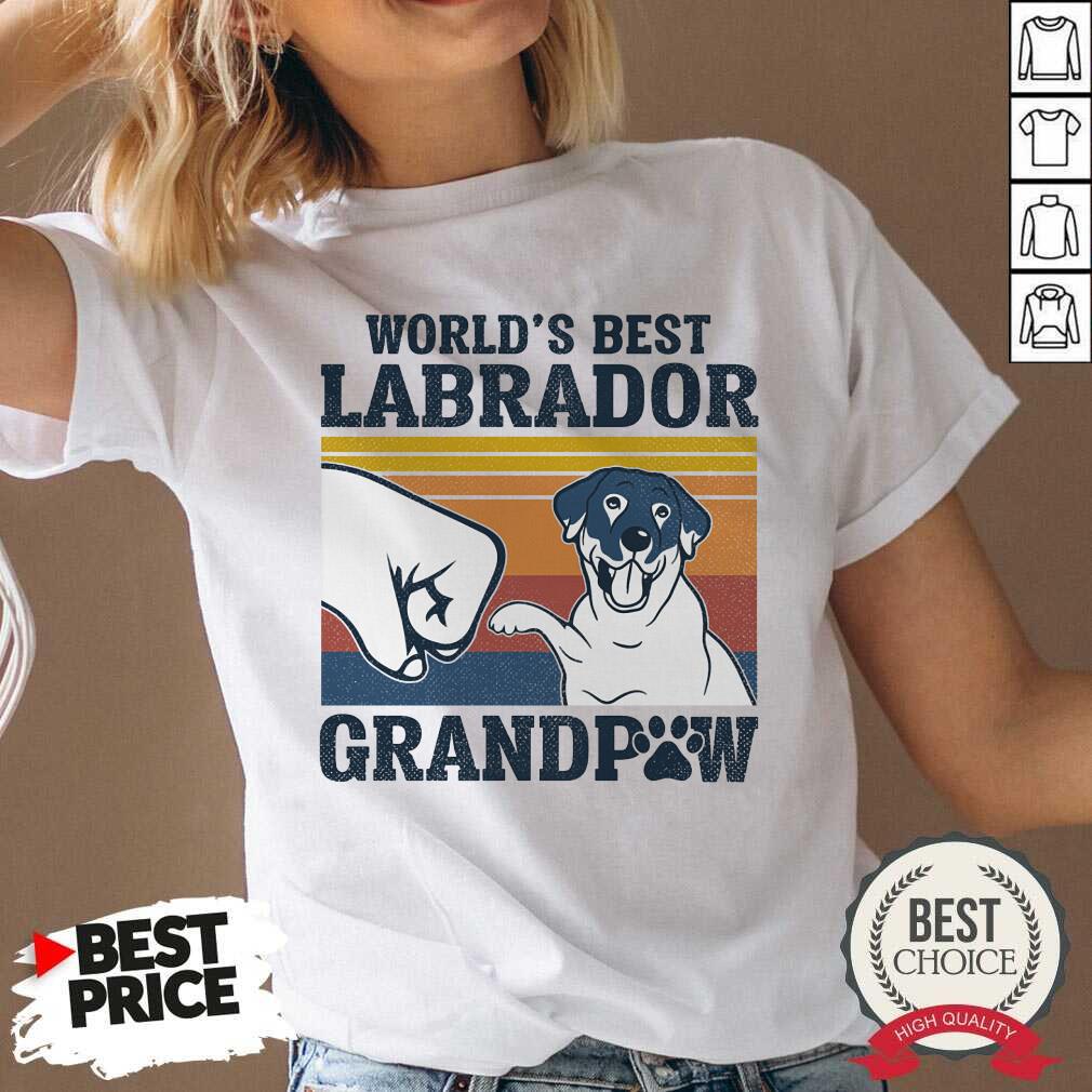 World's Best Labrador Grandpaw Vintage Shirt