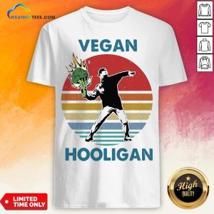 Vegan Hooligan Vintage Retro Shirt