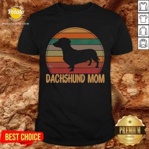 Dachshund Nothing Makes You Smile More Than Looking Into The Face Of A Dog That Love You Heart Shirt