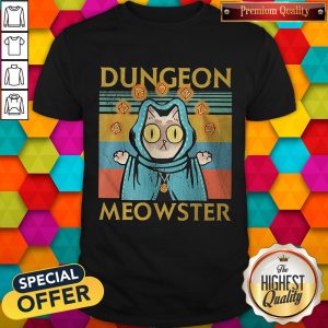Premium Cat Dungeon Meowster Vintage Retro Shirt