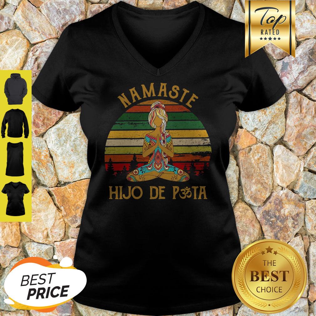 Yoga Peace Namaste Hijo De Puta Vintage Shirt