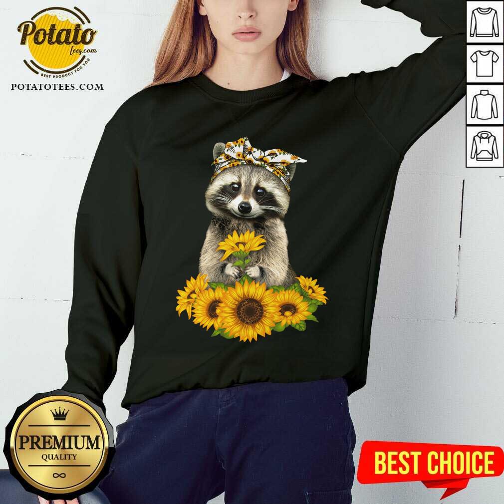 You Are My Sunshine Sunflower Raccoon Shirt