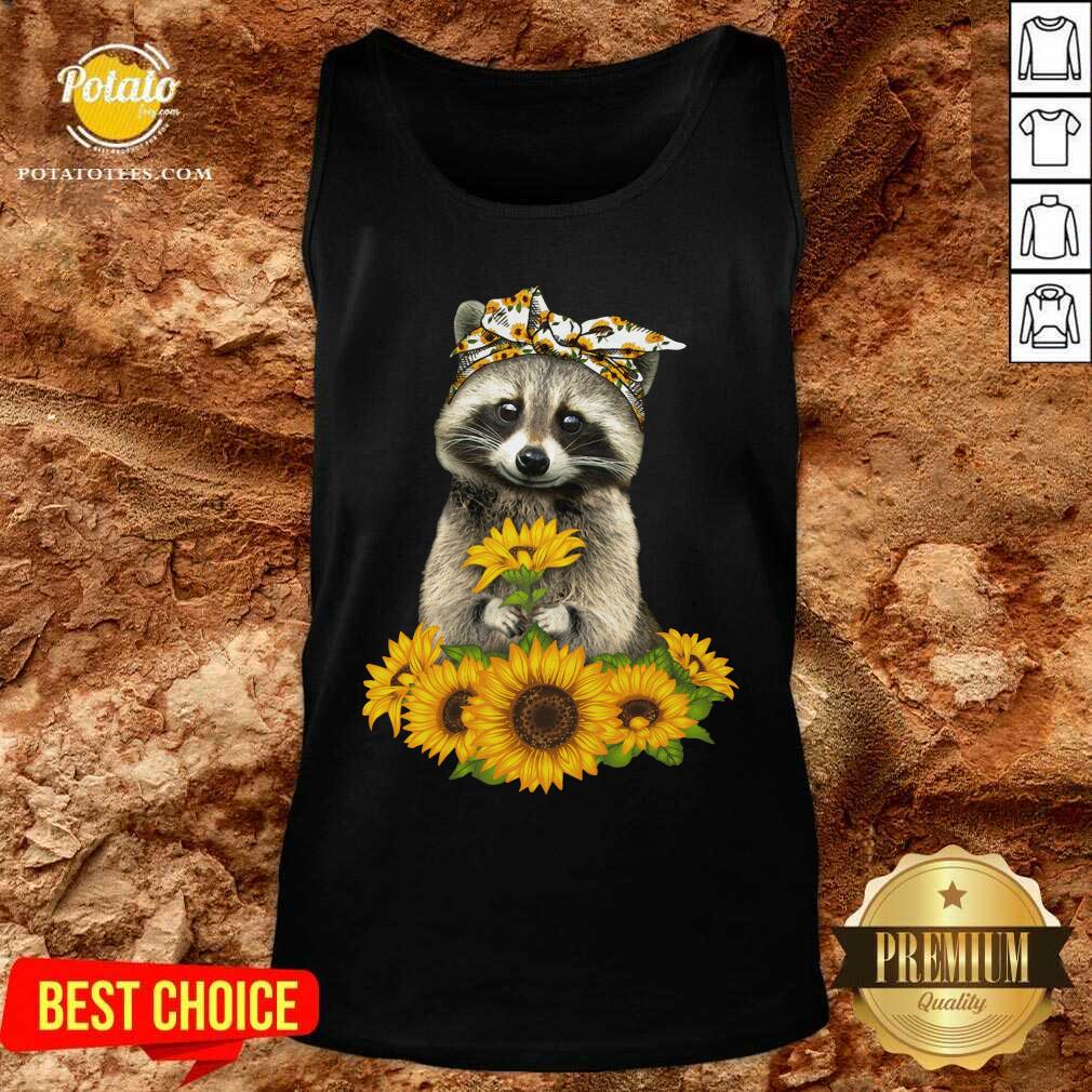 You Are My Sunshine Sunflower Raccoon Shirt