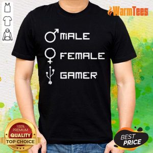 Male Female Gamer Logo Shirt