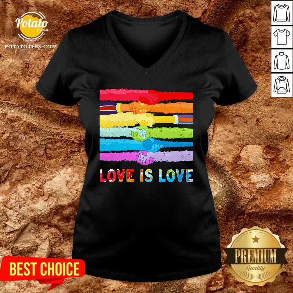 LGBT Hands Love Is Love Shirt