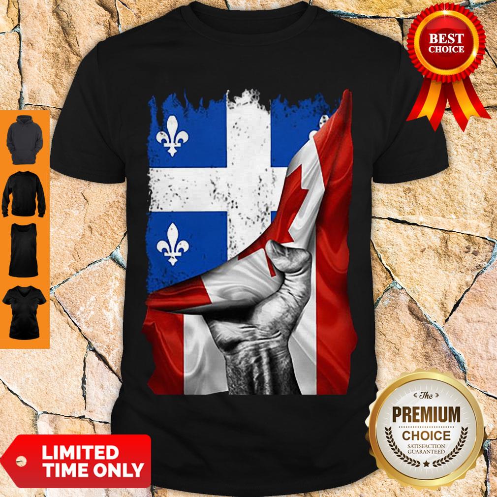 Pretty Quebec Canada Flag shirt