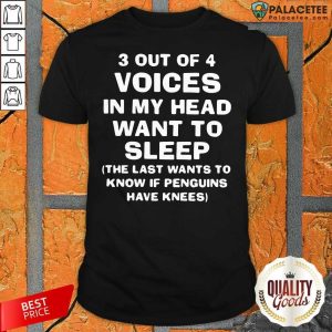 Awesome 3 Out Of 4 Voices In My Head Want To Sleep Shirt