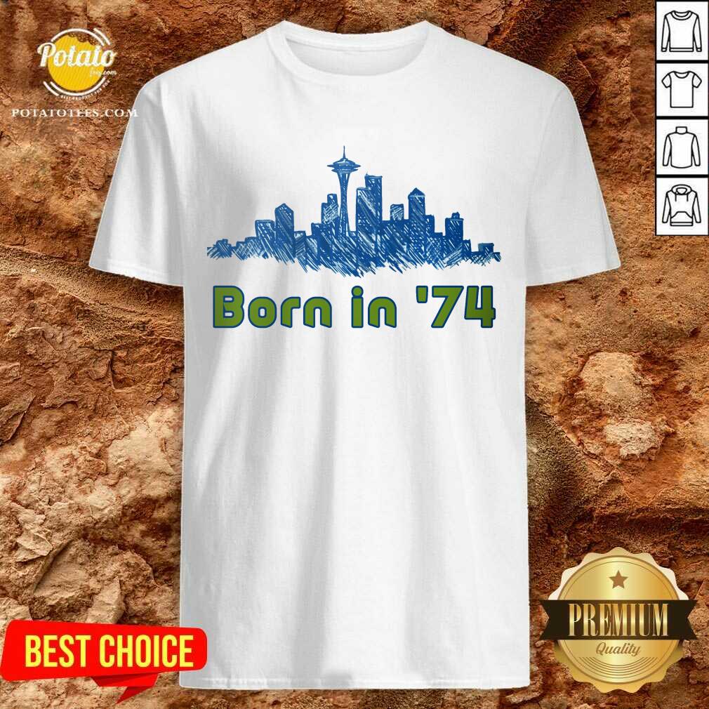 Seattle Sounders Born In 74 Necklace Shirt