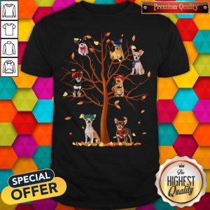 Premium Chihuahua Fall Tree Shirt