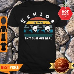 Vintage Toilet Paper Class of 2020 Senior Shit Getting Real Shirt