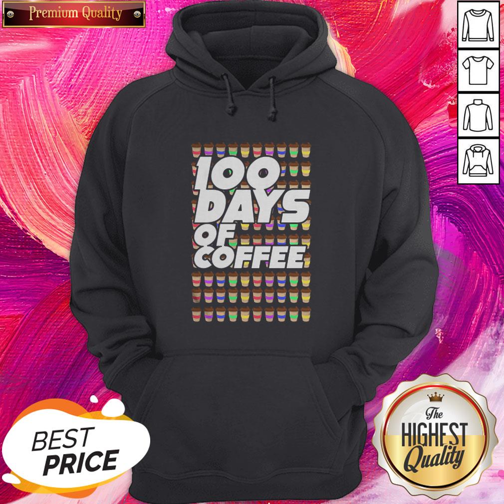 100 Days Of Coffee Premium Official Nice Perfect Shirt