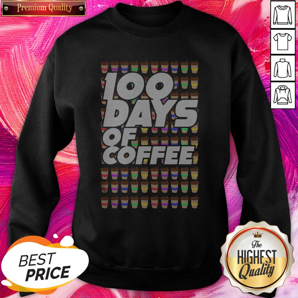 100 Days Of Coffee Premium Official Nice Perfect Shirt