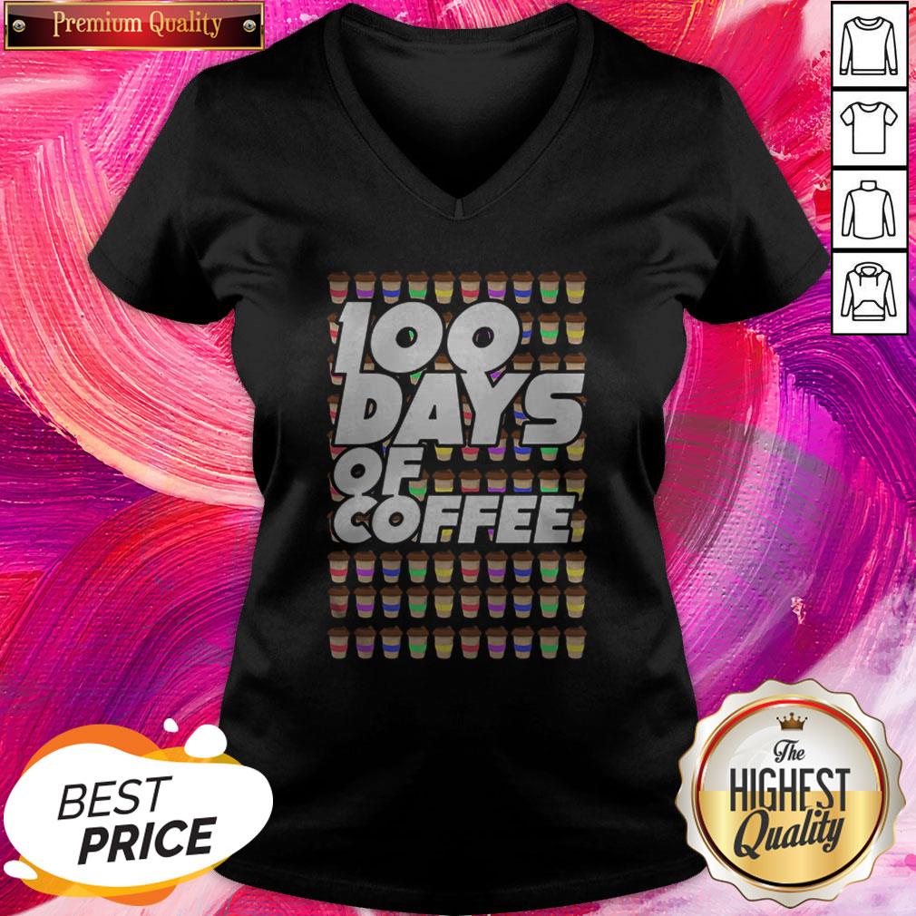 100 Days Of Coffee Premium Official Nice Perfect Shirt