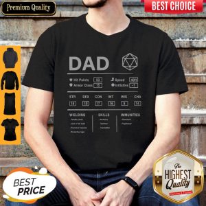 Pretty Dad Hit Points Speed Armor Class Initiative Wielding Shirt