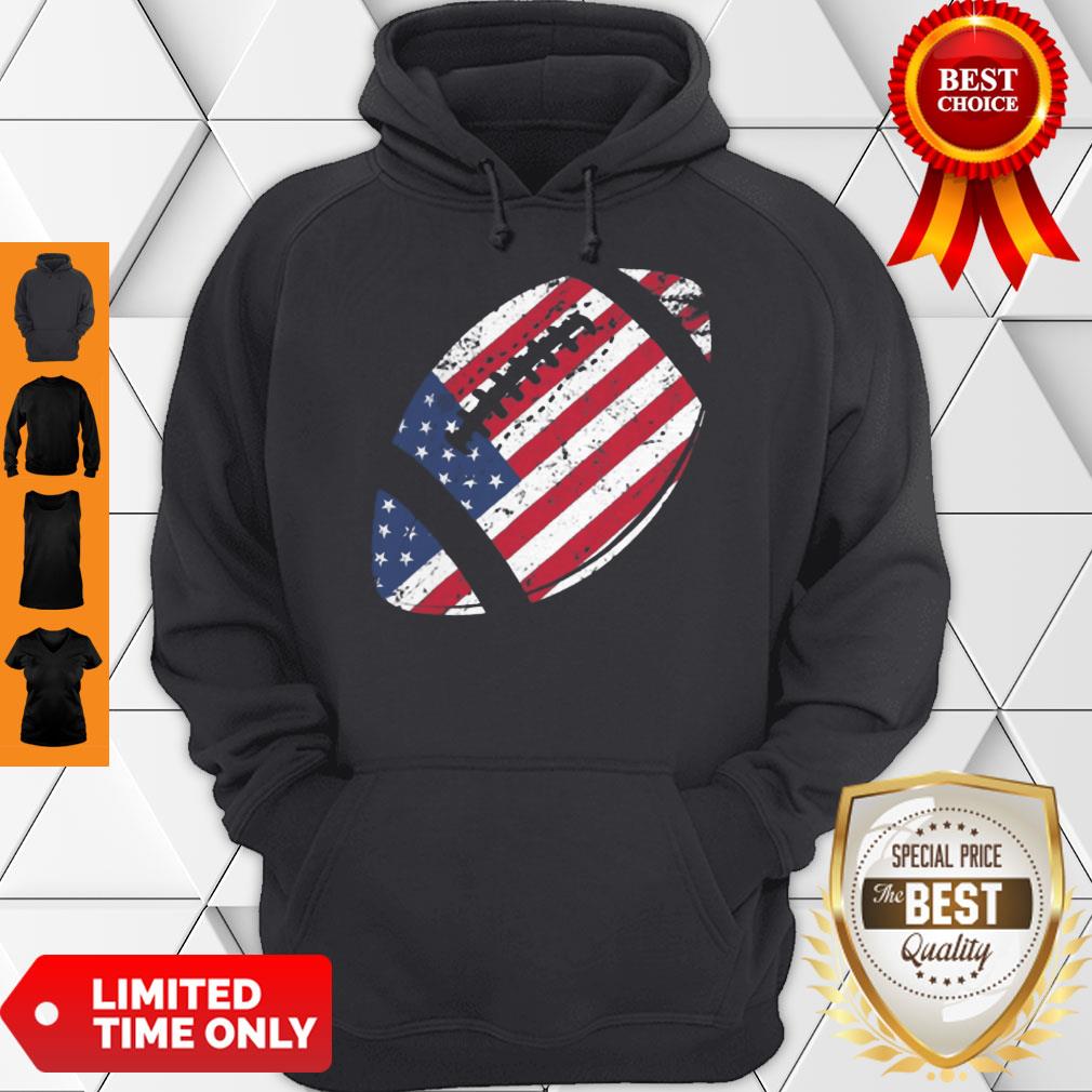 Nice American Football 4th July American Flag Patriotic Shirt