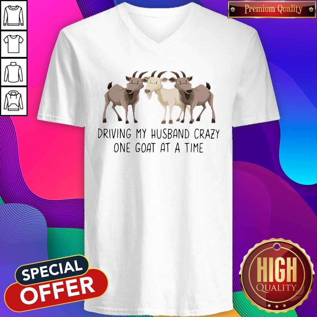 Driving My Husband Crazy One Goat At A Time Shirt