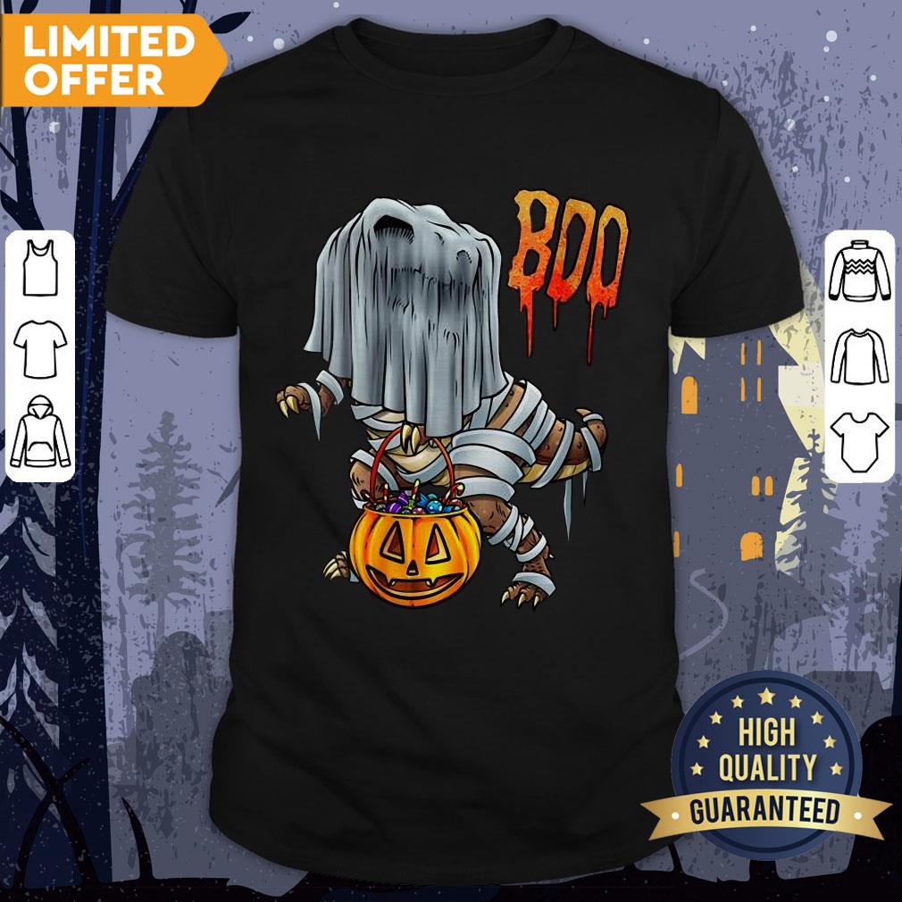 2020 Is Boo Sheet Dinosaur Boo T-Rex Halloween Costume Shirt