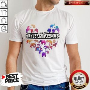 Pretty Heart I Am An Elephant Aholic Shirt