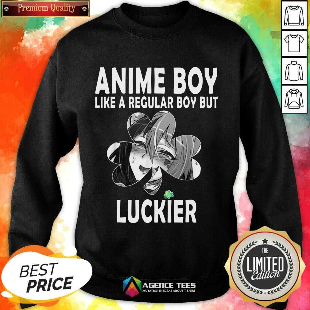 St Patricks Day Anime Boy 7 Shamrock Aesthetic Shirt