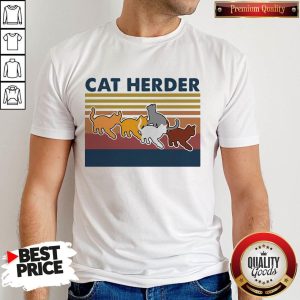 Premium Cat Herder Vintage Retro Shirt