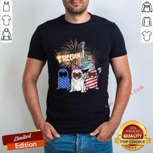 Freedom Pug American Flag Shirt