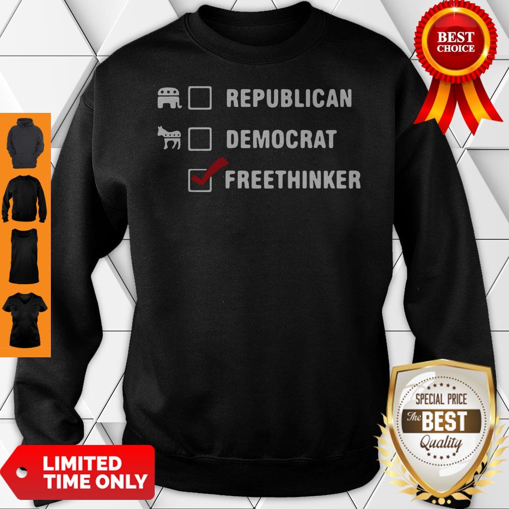Official Republican Democrat Freethinker Shirt