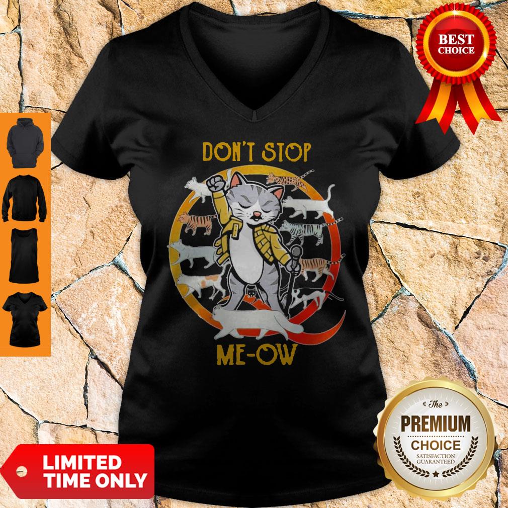 Premium Freddie Mercury And Cats Don't Stop Meow Shirt