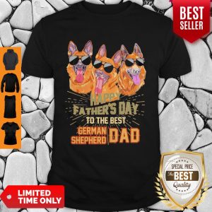 Happy Fathers Day To The Best Cat German Shepherd Shirt