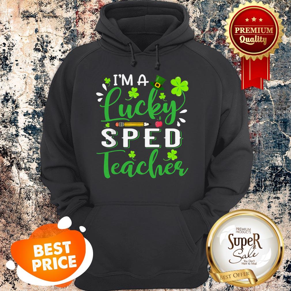 Nice I’m A Lucky SPED Teacher Shamrock Top Hat St Patrick’s Day T-shirt