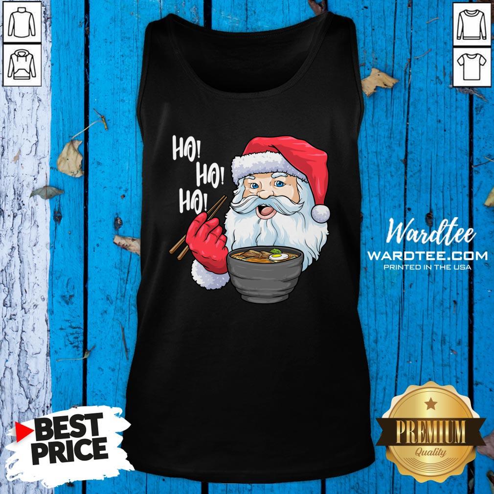Premium Santa Ramen Noodles Shirt Christmas Japanese Noodles Shirt