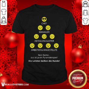 So Chef Manager Abteilungsleiter Arbeiter Und Angestellte Shirt