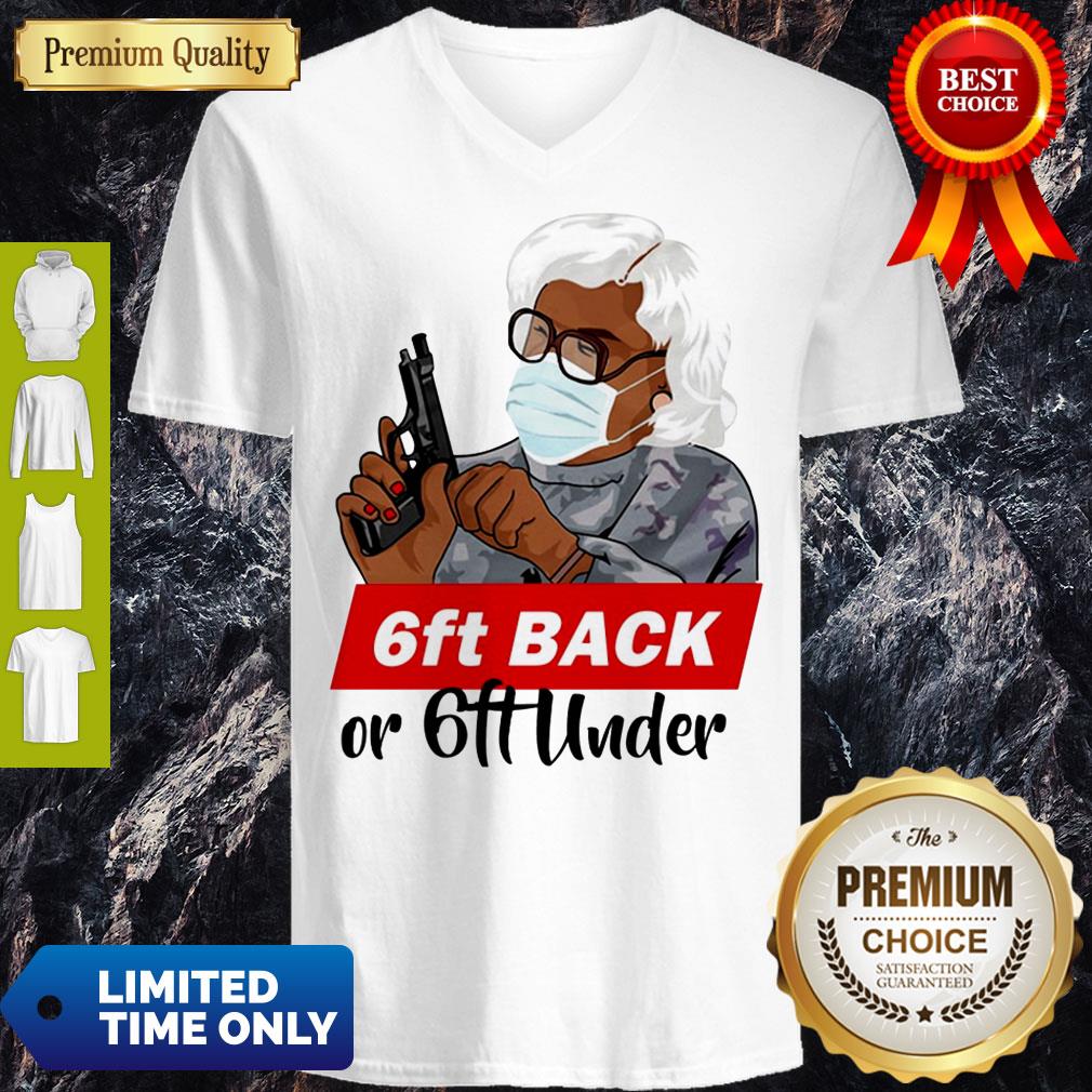 Premium 6ft Back Or 6ft Under Mask Gun Shirt