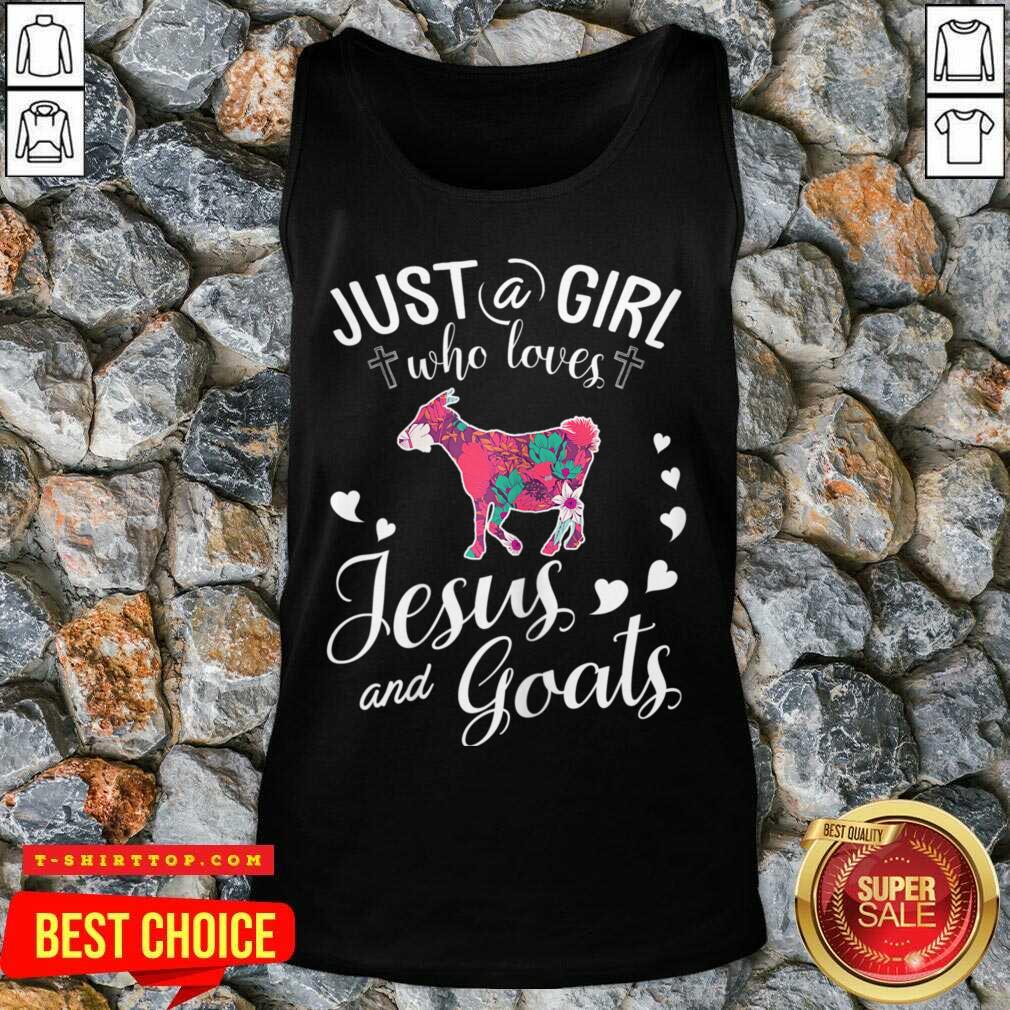 Just A Girl Who Loves Jesus And Goats Shirt