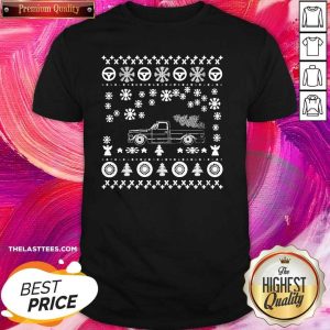 Pretty Tow Truck Ugly Merry Christmas Shirt
