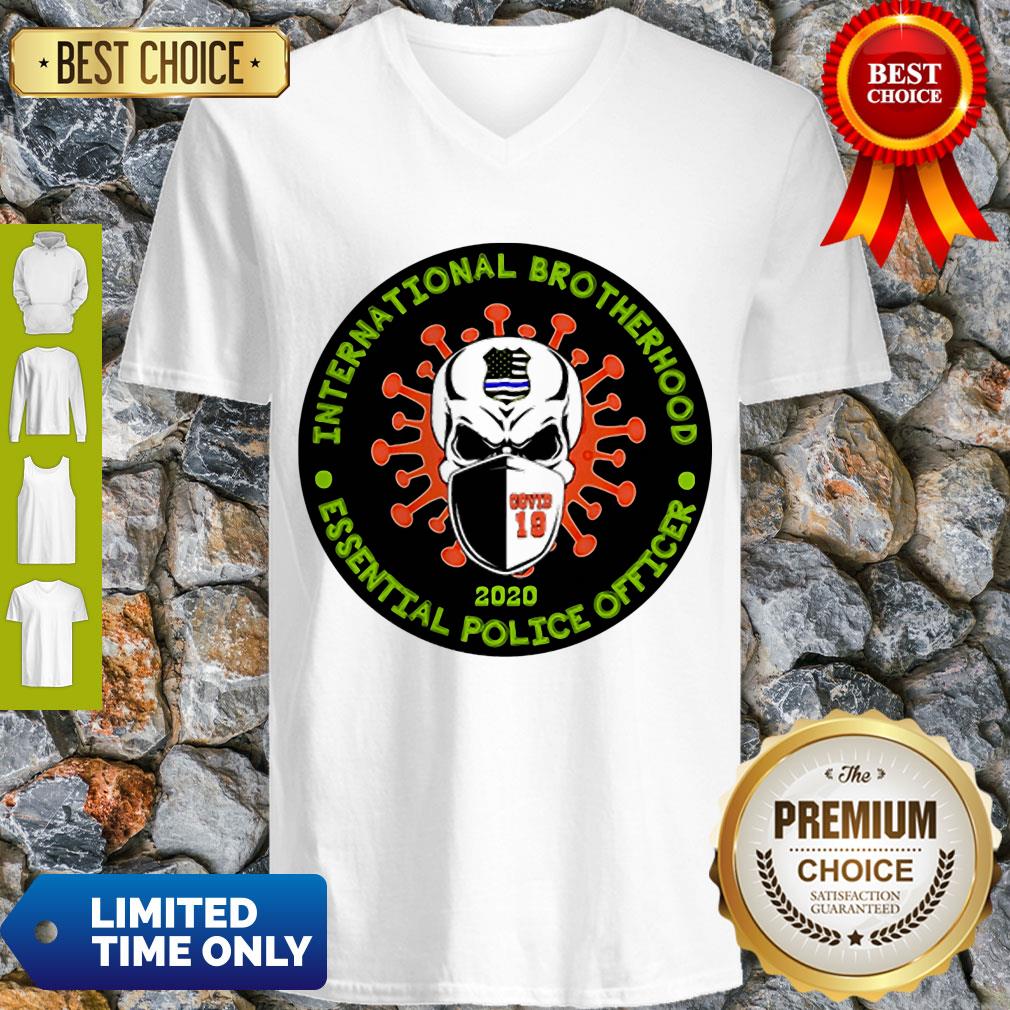 Skull International Brotherhood Essential Police Officer Covid-19 Shirt