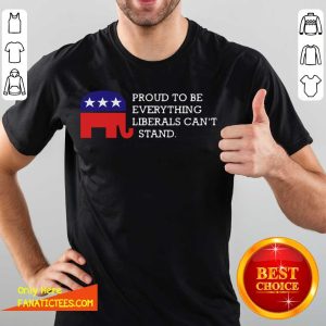 Nice Proud To Be Everything Liberals Can’t Stand Elephant Election Shirt