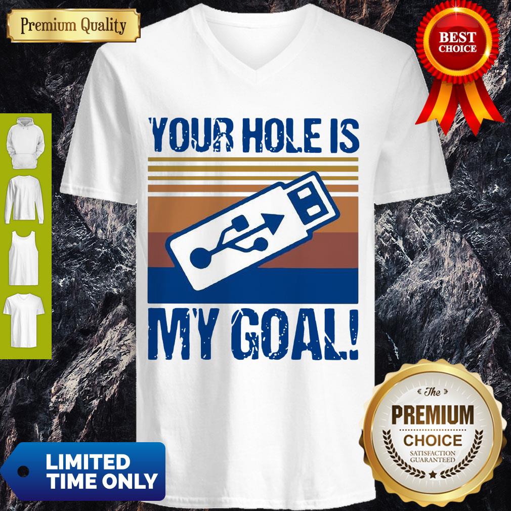 Pretty USB Your Hole Is My Goal Vintage Shirt