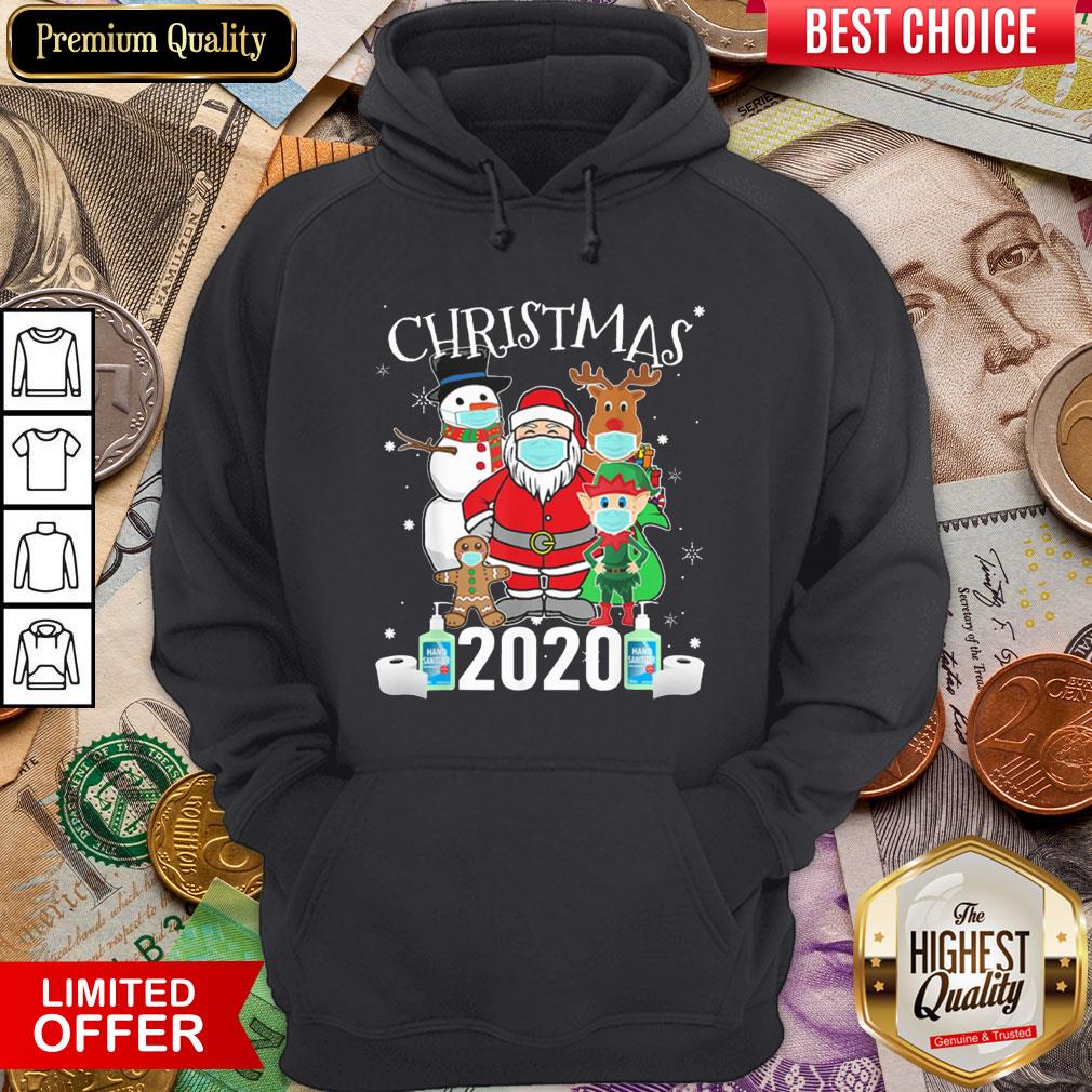 Hot Christmas Santa Claus And Friends Wearing Mask 2020 Shirt
