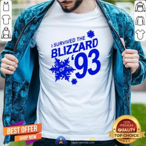 Funny I Survived The Blizzard Of 93 Shirt