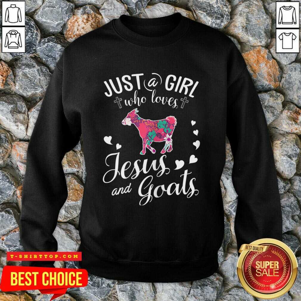 Just A Girl Who Loves Jesus And Goats Shirt