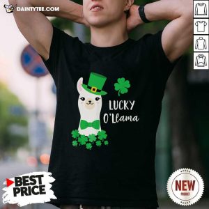 Good Lucky Llama Shamrock St Patrick’s Day Shirt