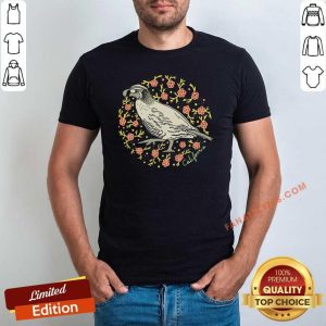 Pretty Poppy Quail Navy Varsity Shirt