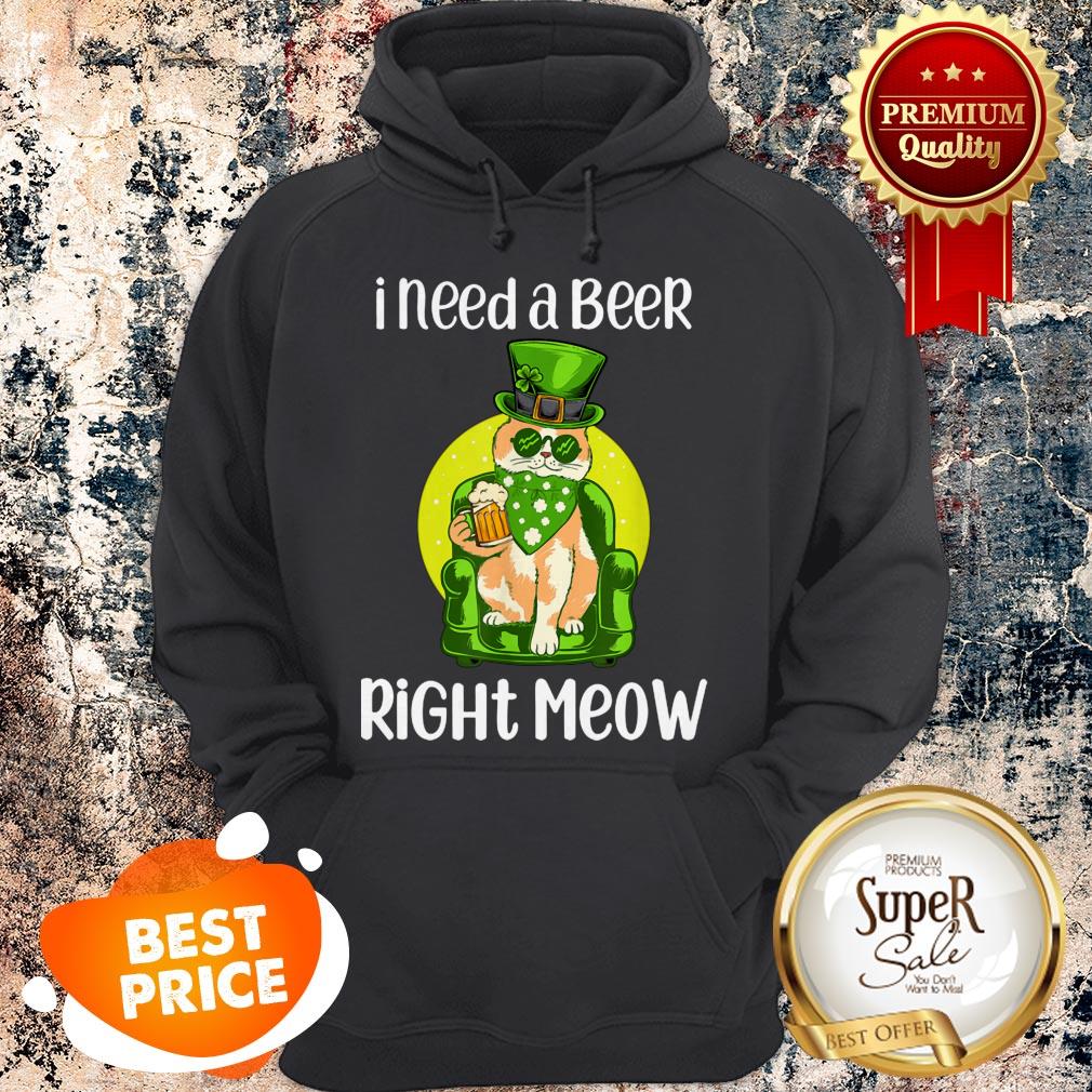Nice Irish Beer Cat Funny St Patricks Day Drinking Cat Lover T-shirt