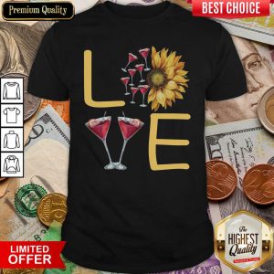 Nice Love Sunflower Wine Shirt