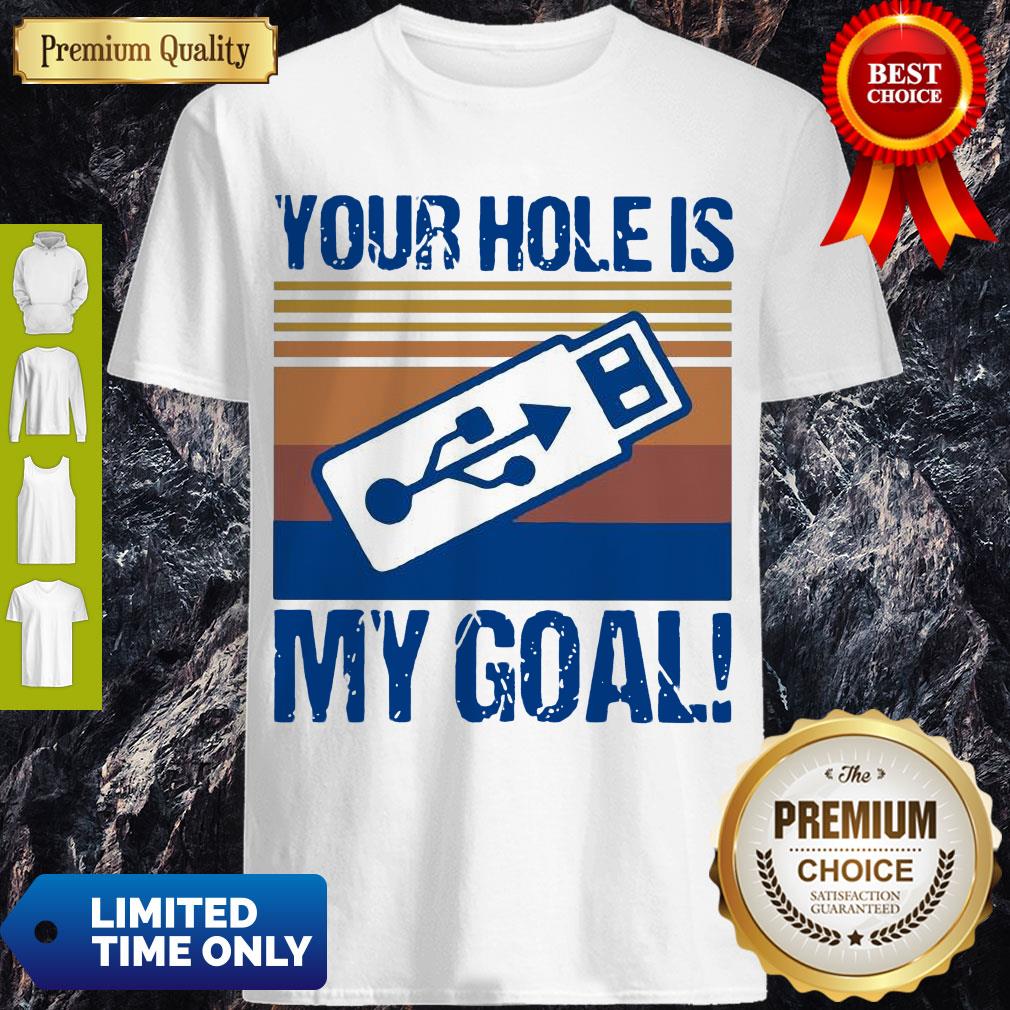 Pretty USB Your Hole Is My Goal Vintage Shirt